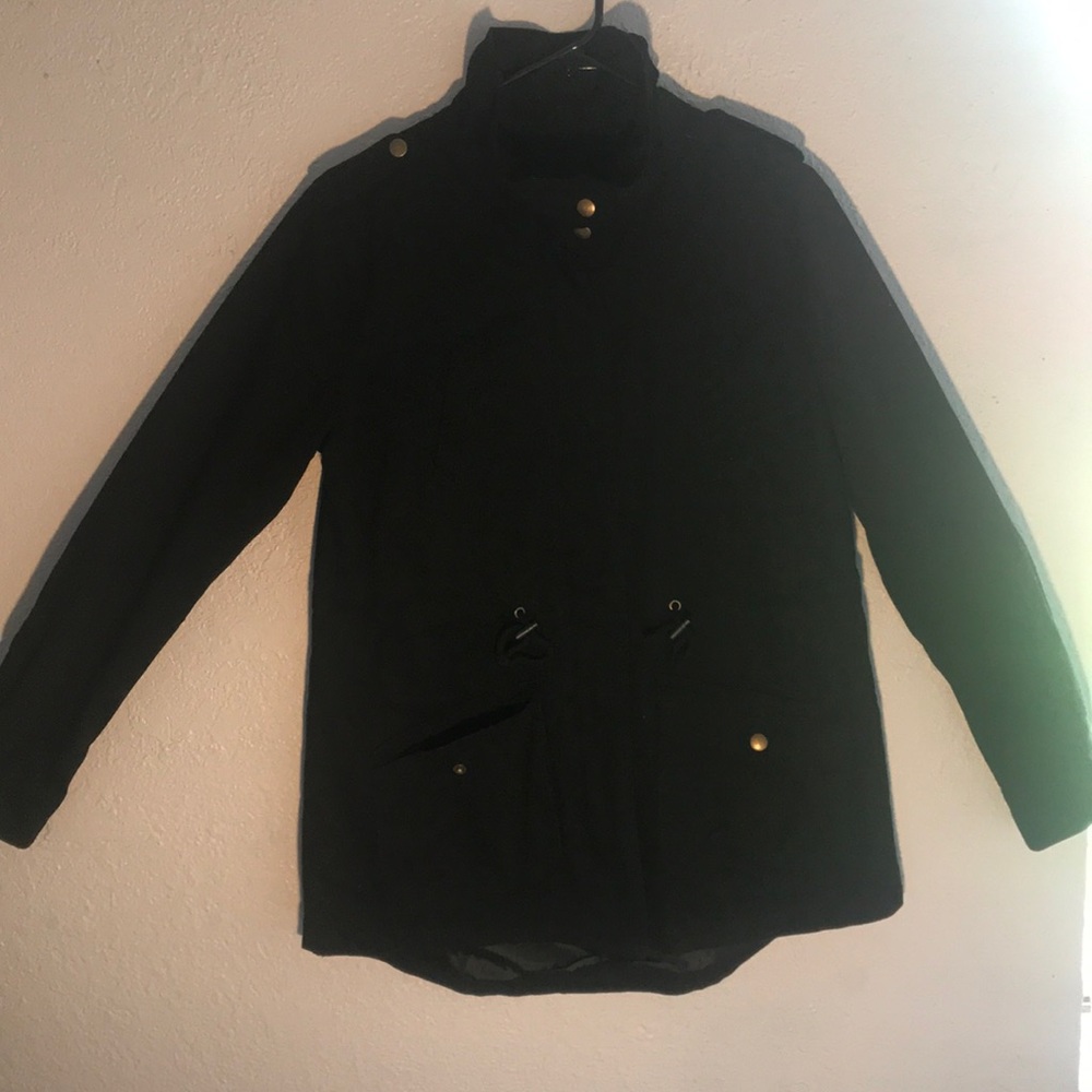 Black zip up jacket